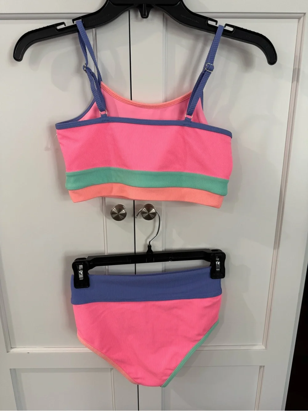Beach riot NEW EVA Emmie Colorblock Ribbed two piece swim size 11/12